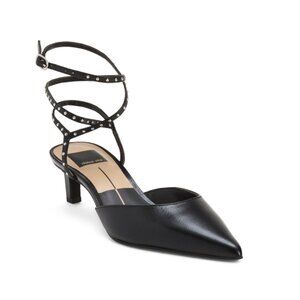 DOLCE VITA Midnight Leather Loklyn Kitten Heels